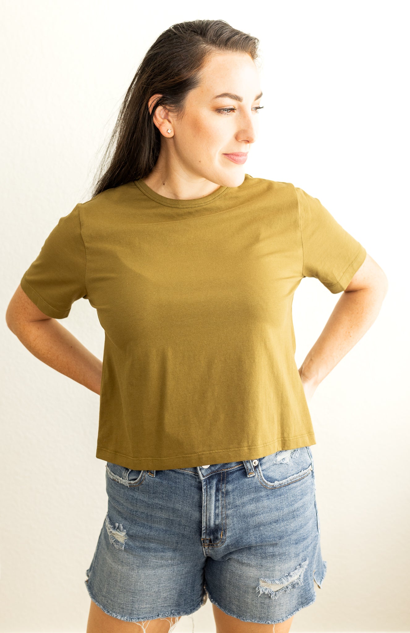 The Mom Crop, Basic Tee, Basic T-Shirt, Basic Crop, Organic