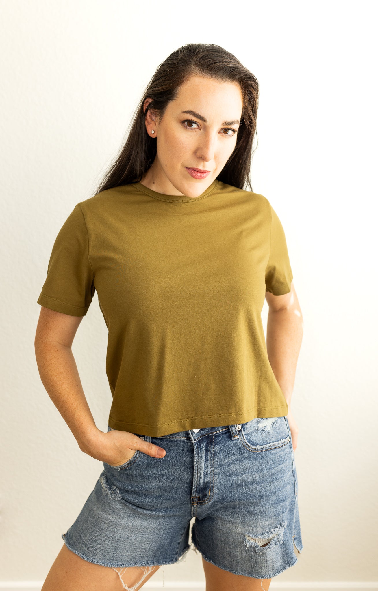 The Mom Crop, Basic Tee, Basic T-Shirt, Basic Crop, Organic