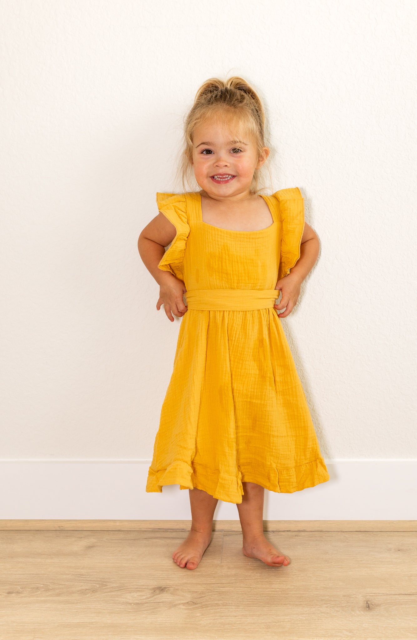 Yellow Maxi Matching Mommy & Me Dress- Child Size