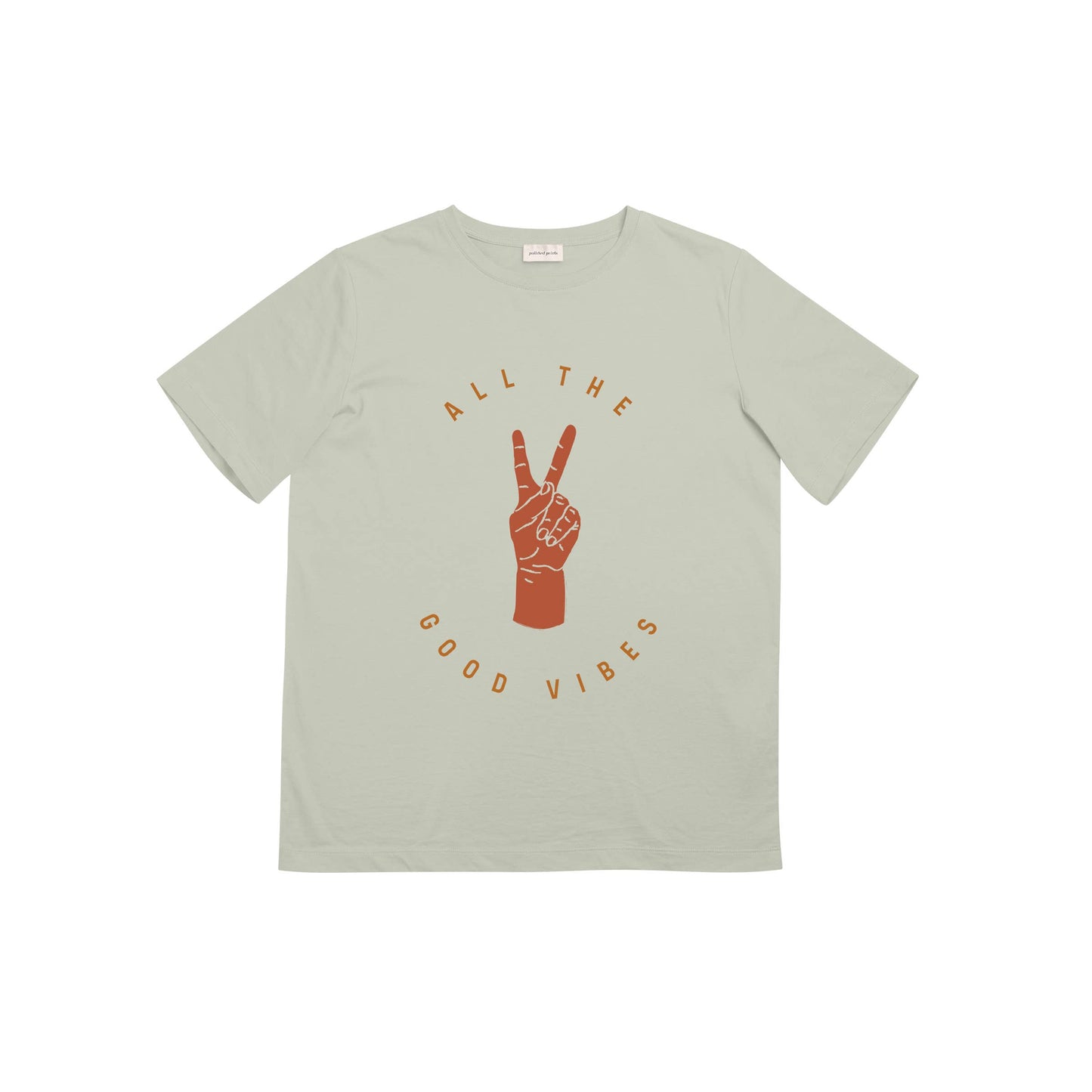 Good Vibes Graphic Tee, Matching Neutral Kids Clothes,